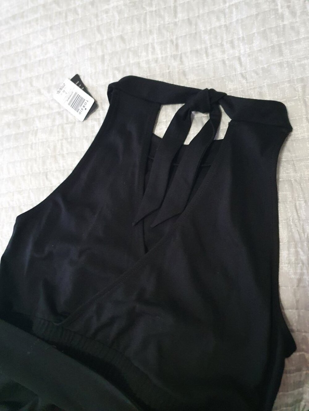 NWT Torrid Black Studio Luxe Ponte Jumpsuit - Size 0 (L/12) - Picture 6 of 7